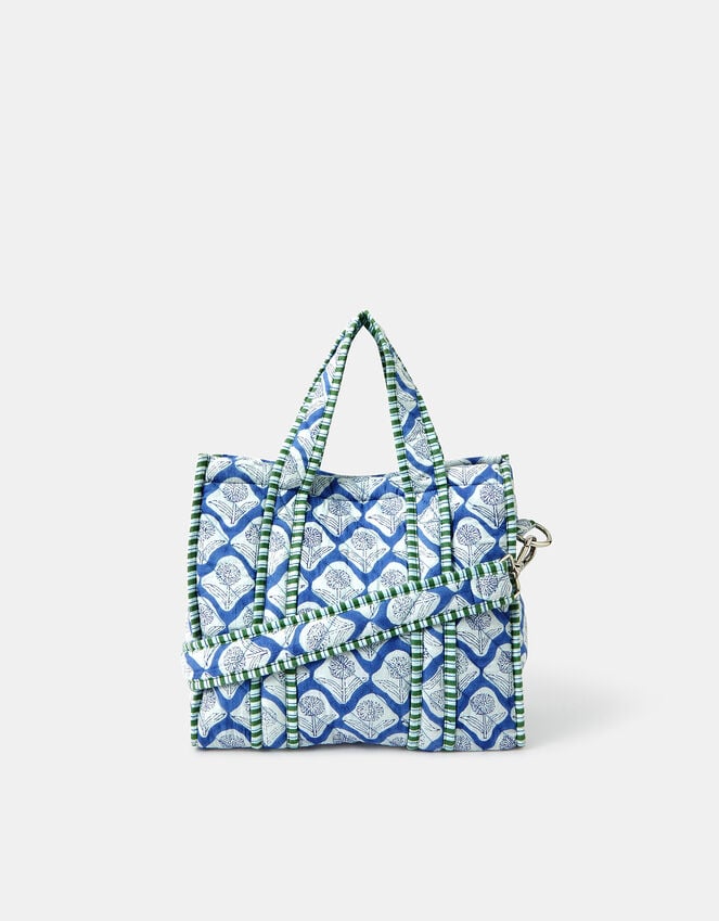 Accessorize Small Dandelion Print Quilted Tote Bag