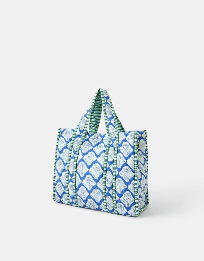 Accessorize Small Dandelion Print Quilted Tote Bag