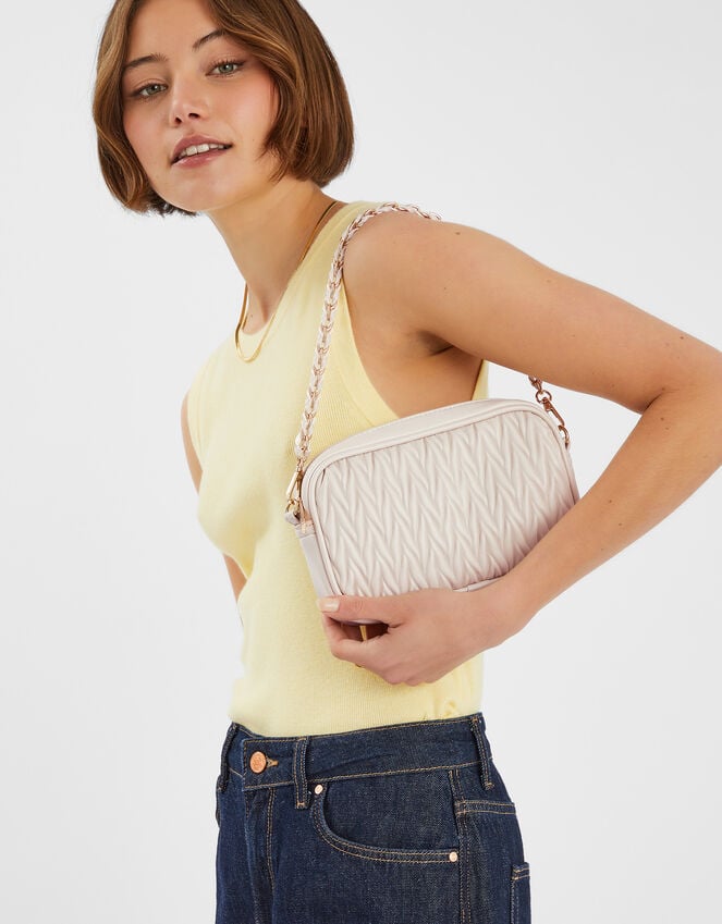 accessorize Small Ruched Crossbody Bag
