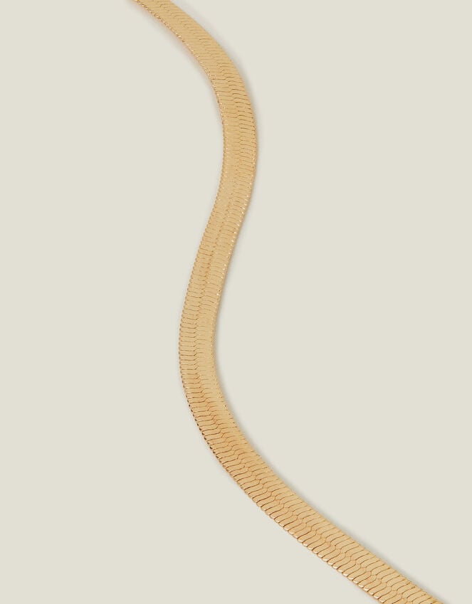 accessorize Snake Chain Necklace Gold