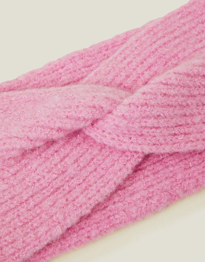 Accessorize Soft Knit Bando Headband Pink
