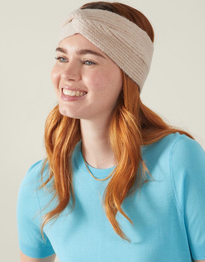 Accessorize Soft Knit Bando Natural