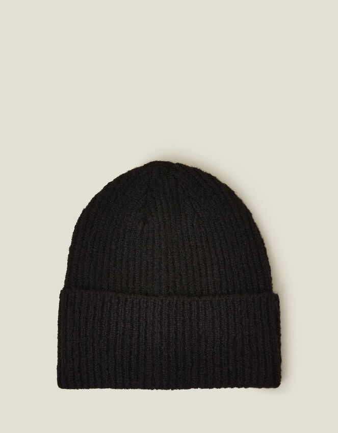 accessorize Soho Knit Beanie Hat Black