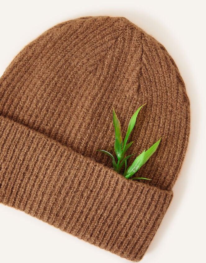 Accessorize Soho Knit Beanie Hat Camel