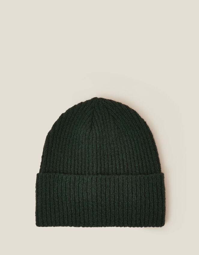 accessorize Soho Knit Beanie Hat Green