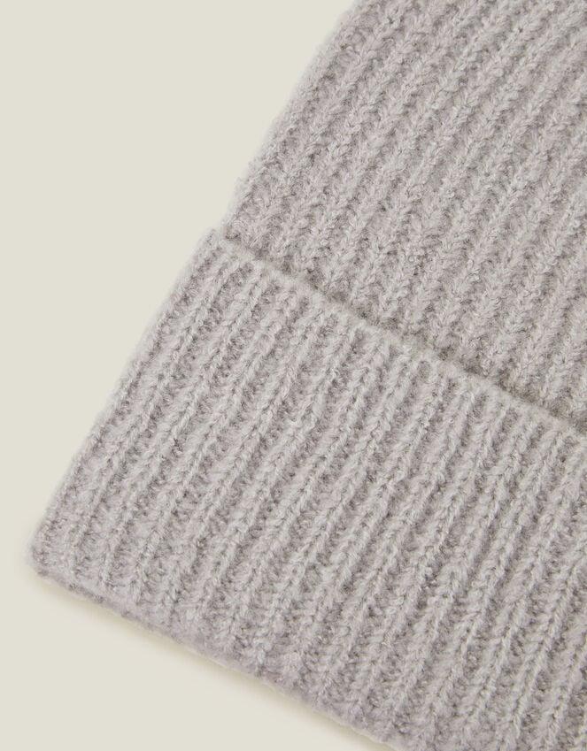 Accessorize Soho Knit Beanie Hat Grey