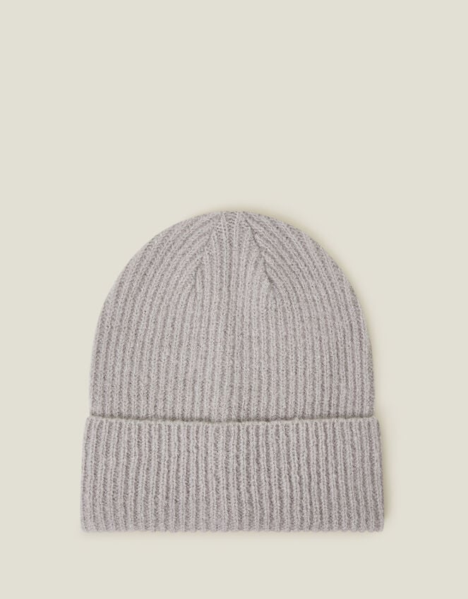 accessorize Soho Knit Beanie Hat Grey