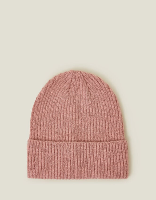 accessorize Soho Knit Beanie Hat Pink