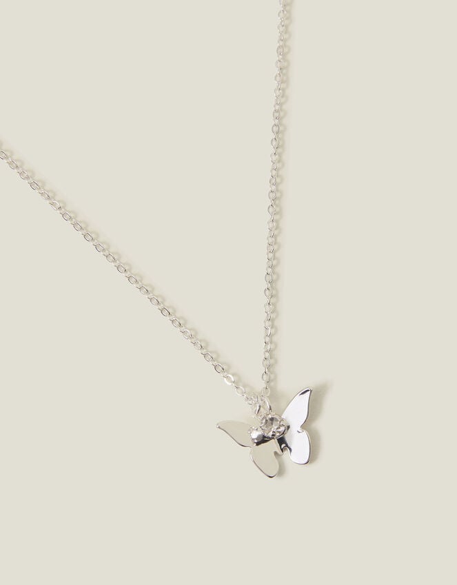accessorize Solid Butterfly Pendant Necklace
