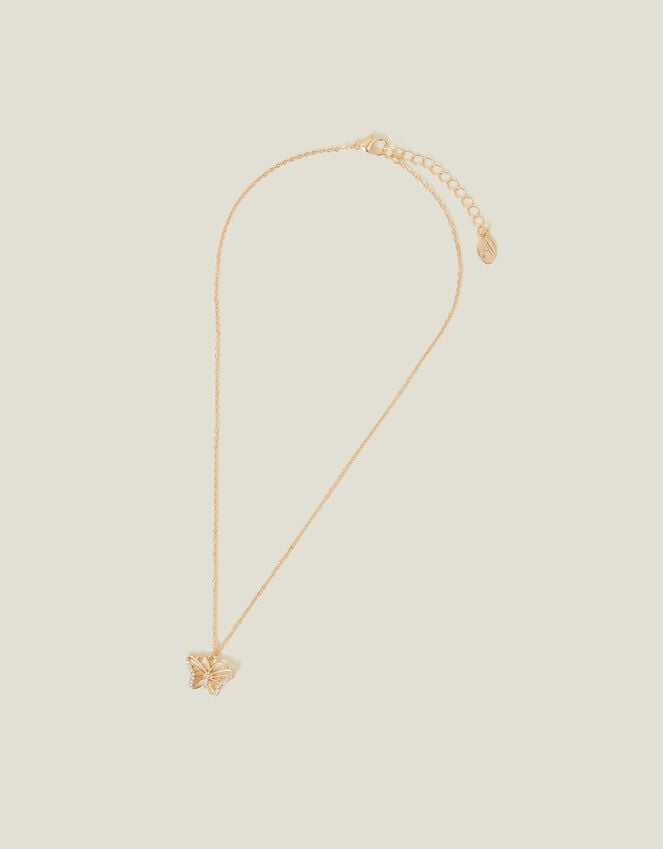 Accessorize Sparkle Butterfly Pendant Necklace