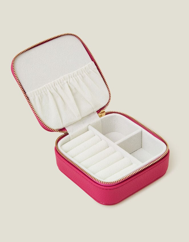 Accessorize Square Initial Jewellery Box Pink