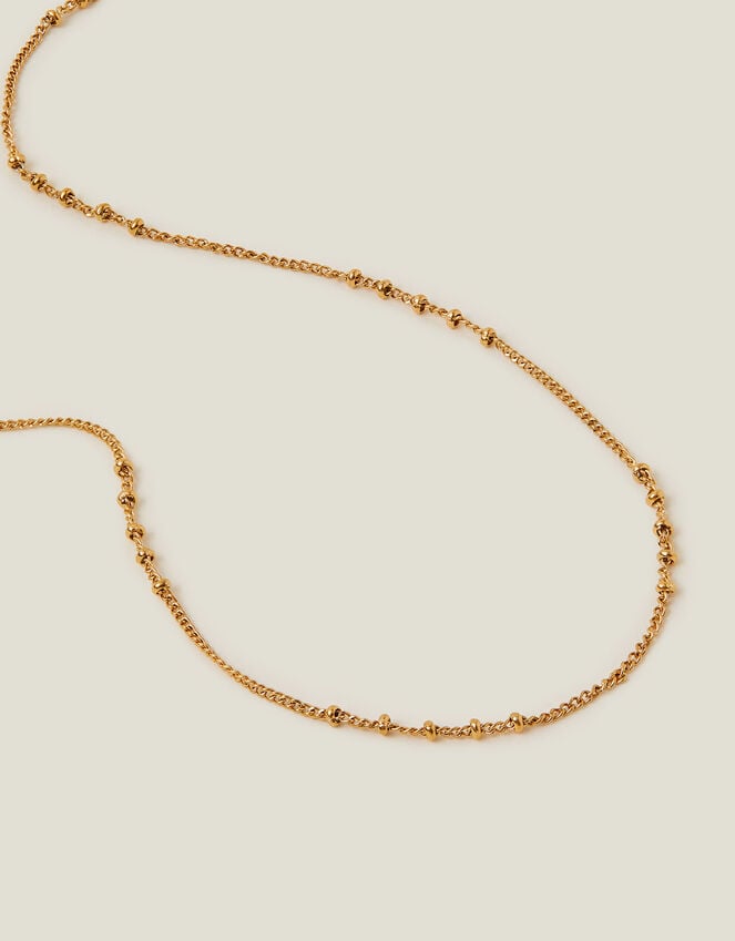 accessorize Stainless Steel Bobble Chain Necklace