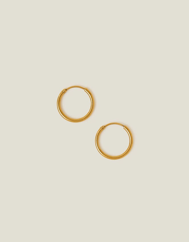 Accessorize Stainless Steel Medium Hoops