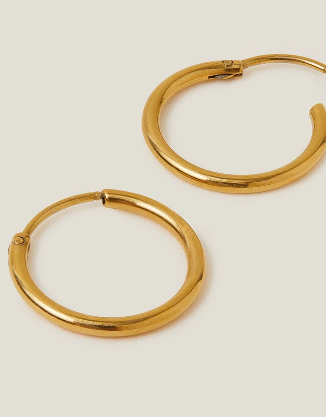 accessorize Stainless Steel Medium Hoops