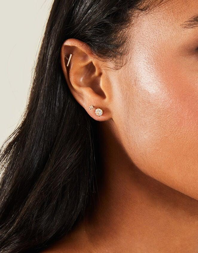 Accessorize Stainless Steel Sparkle Studs