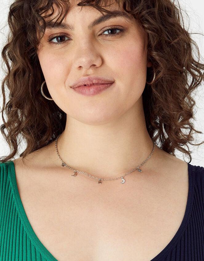 Accessorize Star And Moon Station Necklace
