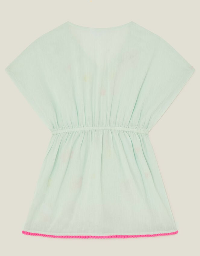 Accessorize Star Embroidered Kaftan Green