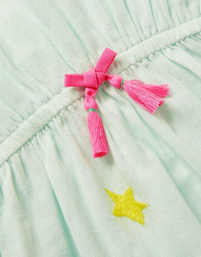 Accessorize Star Embroidered Kaftan Green