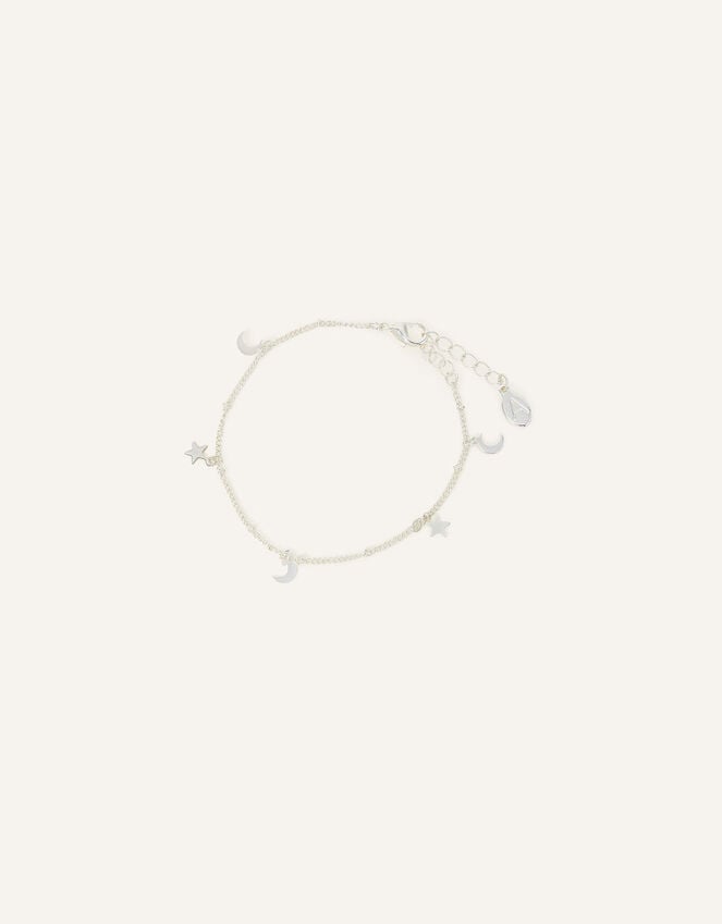 accessorize Stars and Moon Bracelet Silver