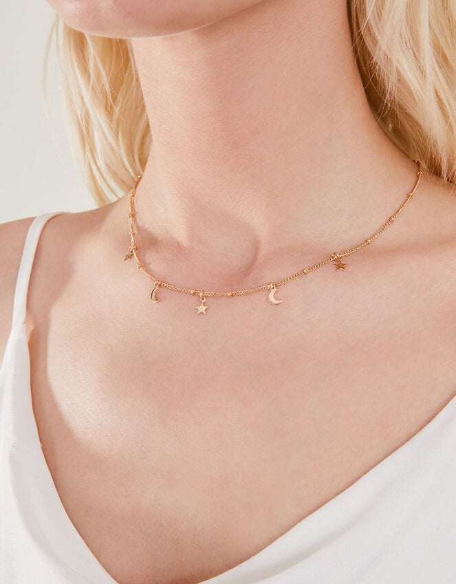Accessorize Stars And Moon Station Necklace