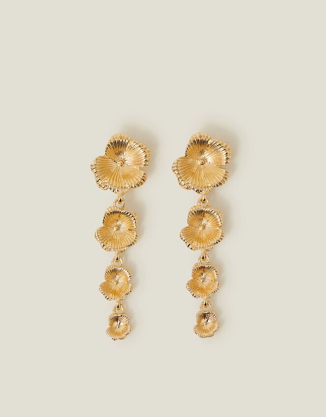 Accessorize Statement Flower Drop Earrings