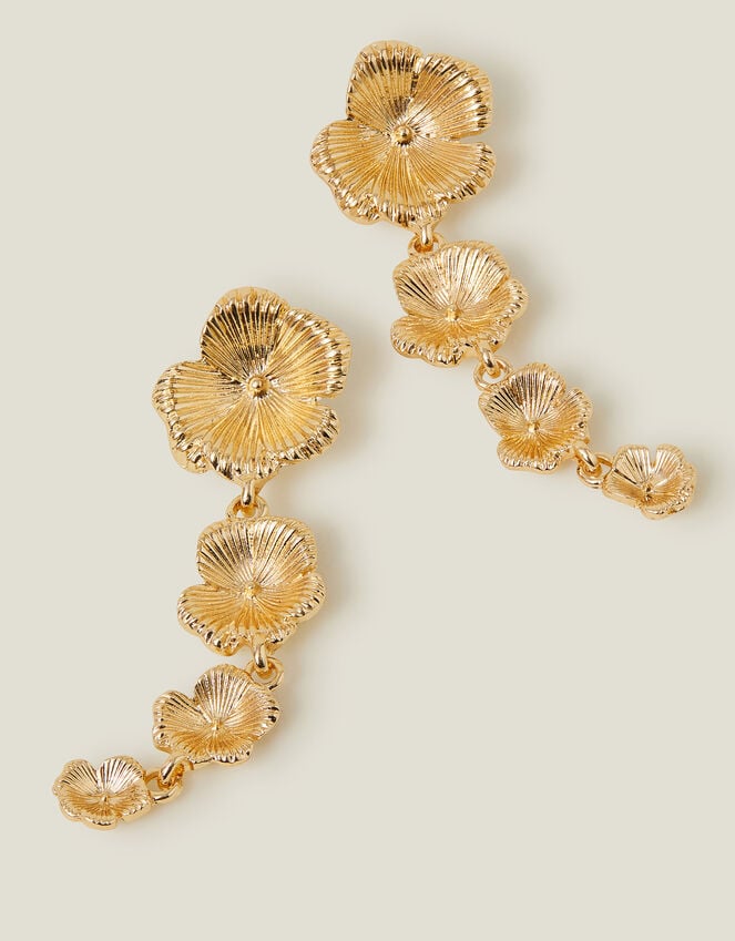 accessorize Statement Flower Drop Earrings