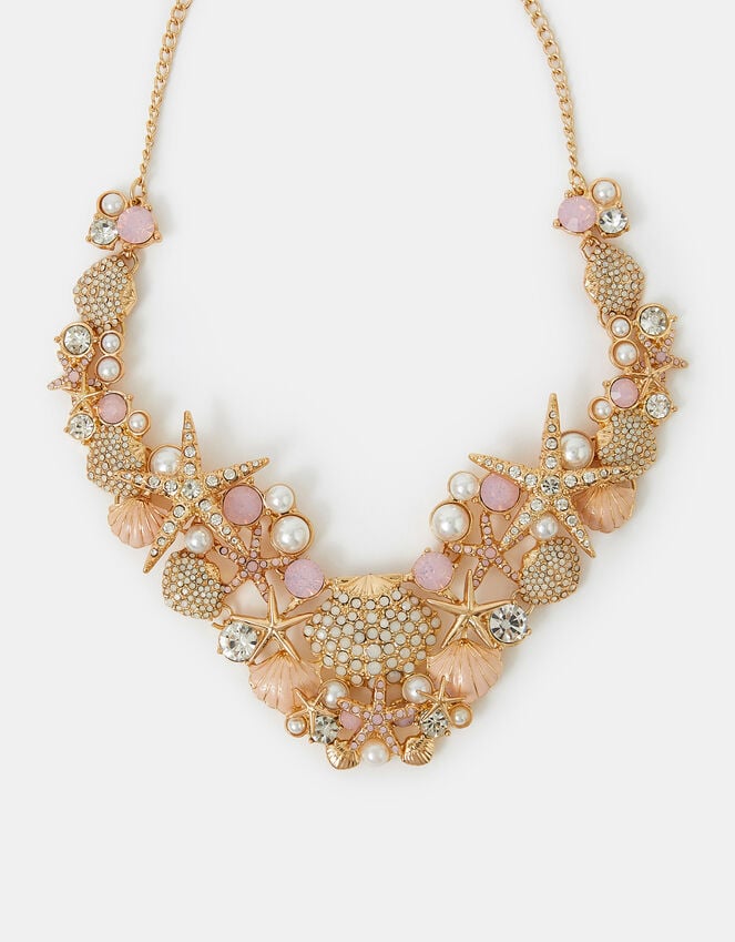 accessorize Statement Seashell Necklace