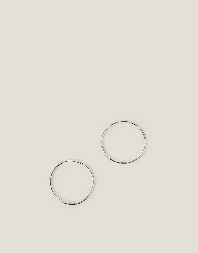 Accessorize Sterling Silver-Plated Hoop Earrings