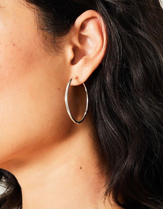 Accessorize Sterling Silver-Plated Hoop Earrings