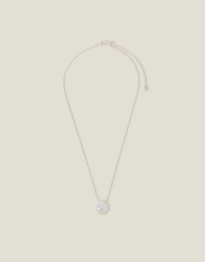 Accessorize Sterling Silver-Plated Shell Necklace