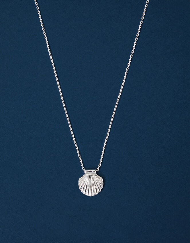 Accessorize Sterling Silver-Plated Shell Necklace