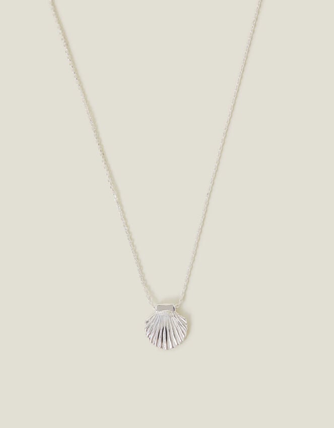 accessorize Sterling Silver-Plated Shell Necklace