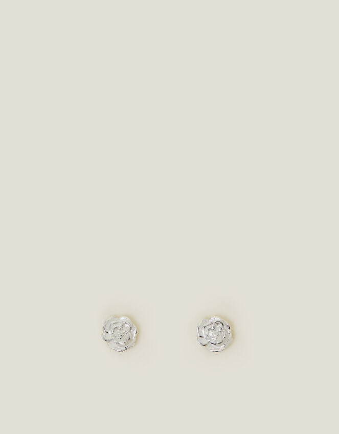 Accessorize Sterling Silver Rose Stud Earrings