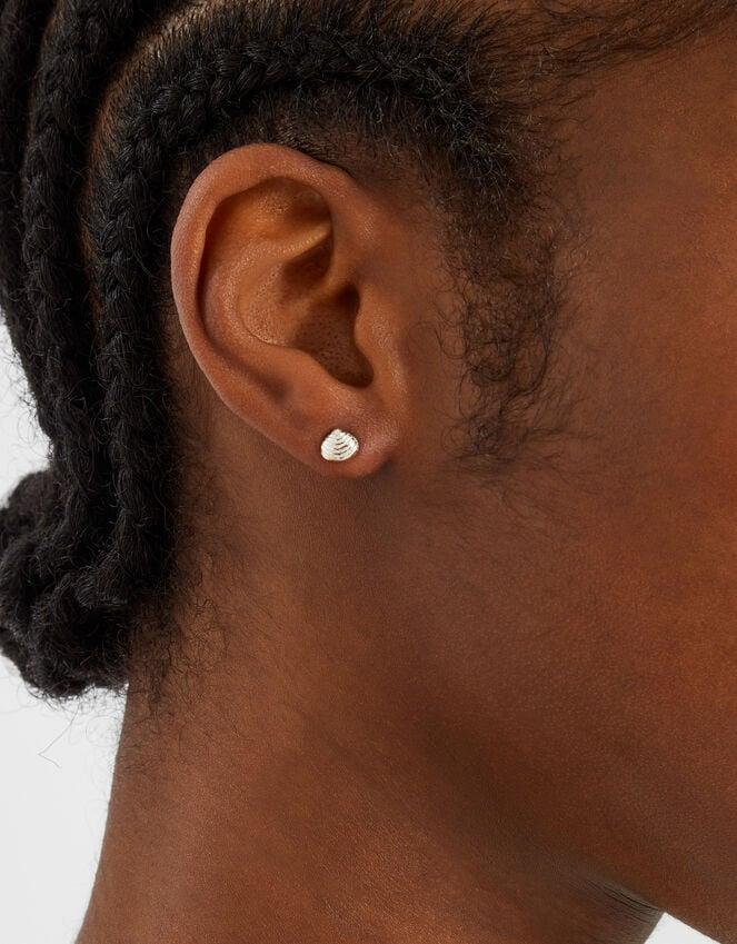Accessorize Sterling Silver Shell Stud Earrings