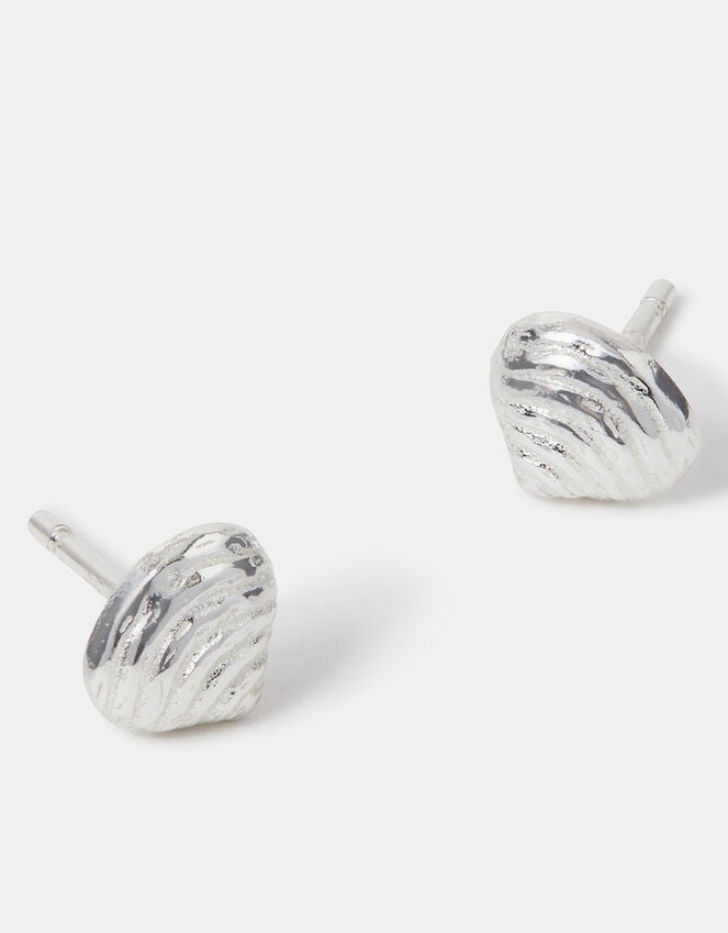 accessorize Sterling Silver Shell Stud Earrings
