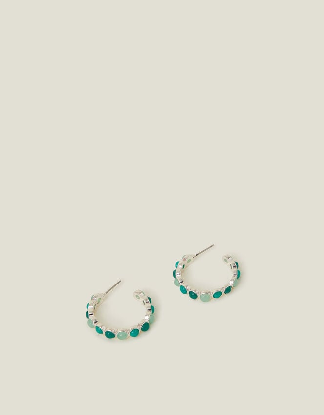 Accessorize Stone Hoop Earrings