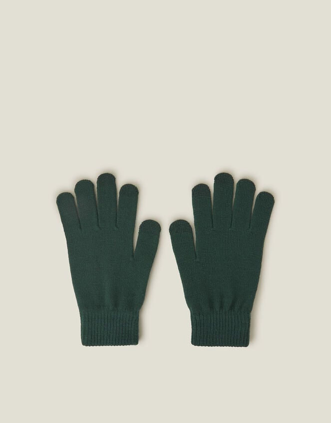accessorize Stretch Touchscreen Gloves Green