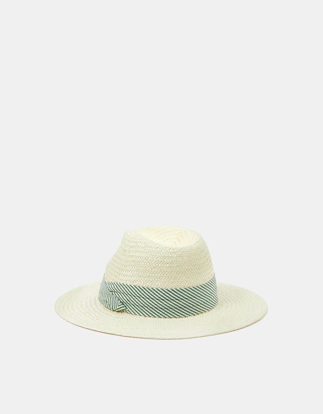 Accessorize Stripe Band Fedora Hat
