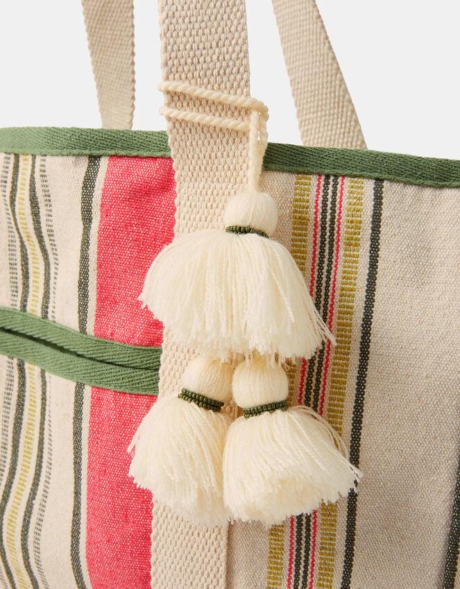 Accessorize Stripe Canvas Tote Bag