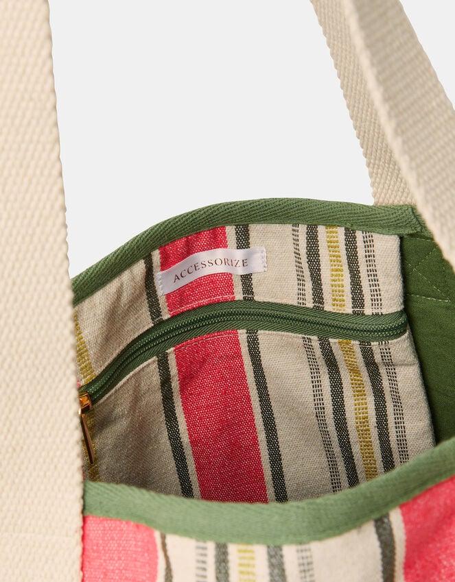 Accessorize Stripe Canvas Tote Bag