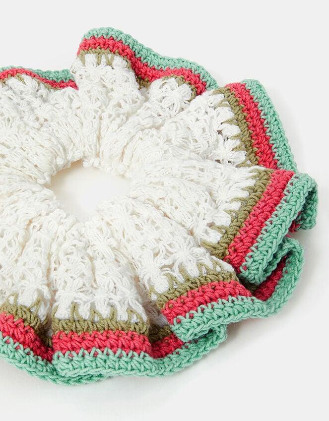 Accessorize Stripe Crochet Hair Scrunchie