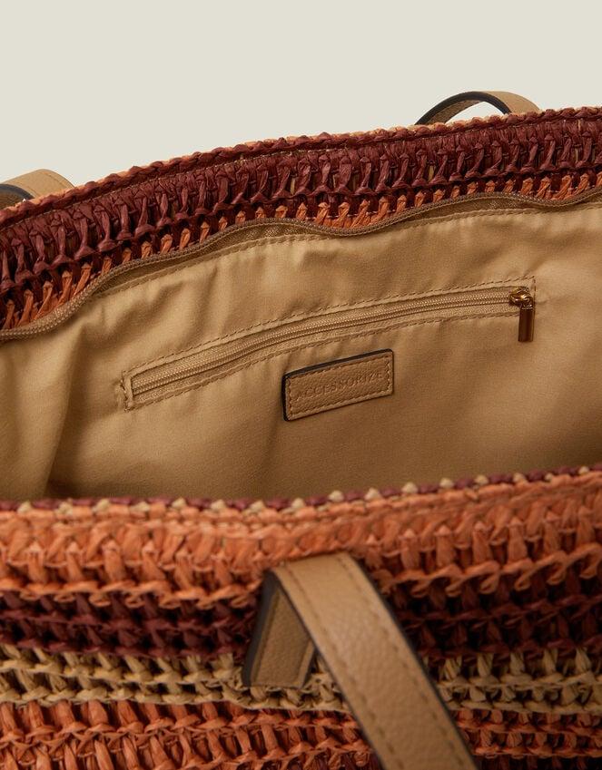 Accessorize Stripe Raffia Shoulder Bag