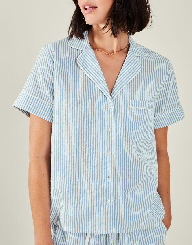 Accessorize Stripe Short Pyjamas Set Blue