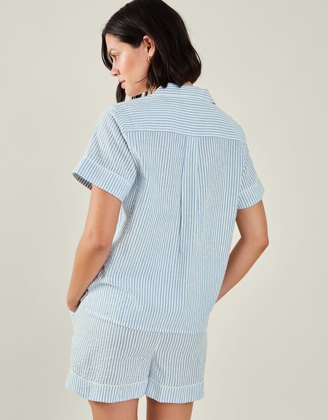 Accessorize Stripe Short Pyjamas Set Blue