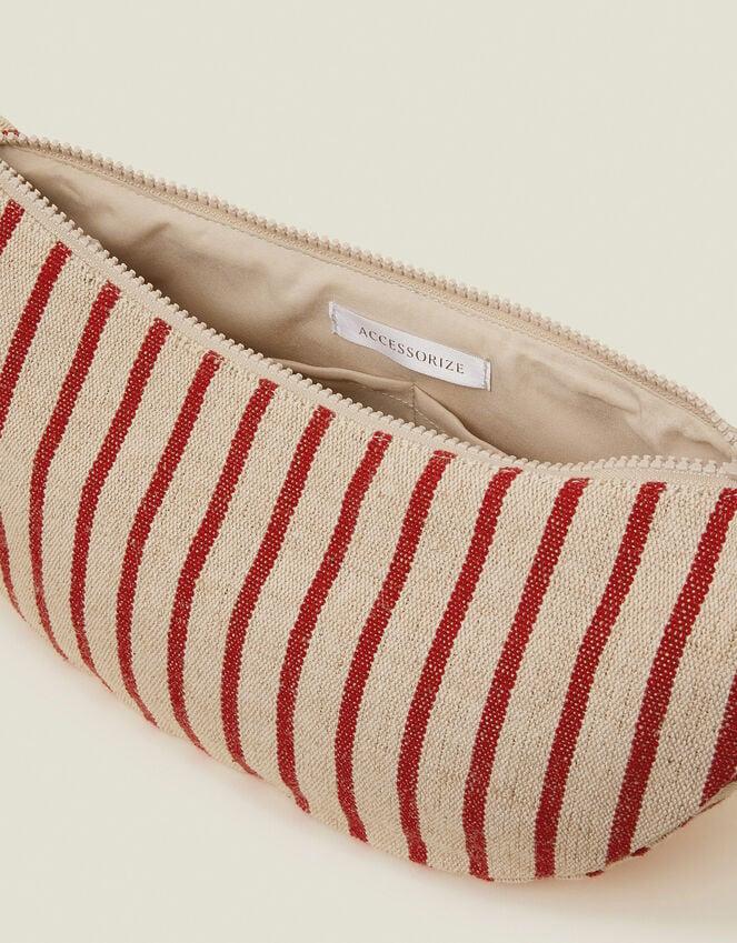 Accessorize Stripe Sling Cross-Body Bag Red