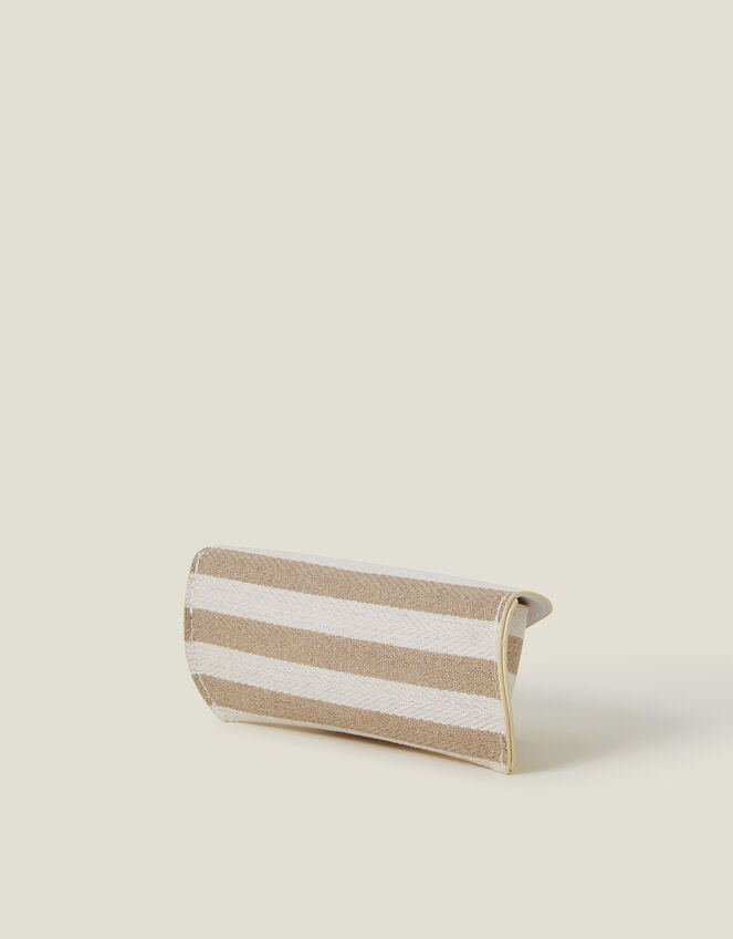 Accessorize Stripe Structured Sunglasses Case