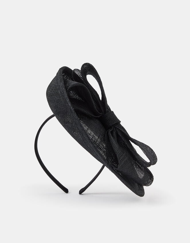 Accessorize Structured Disc Bow Fascinator Black