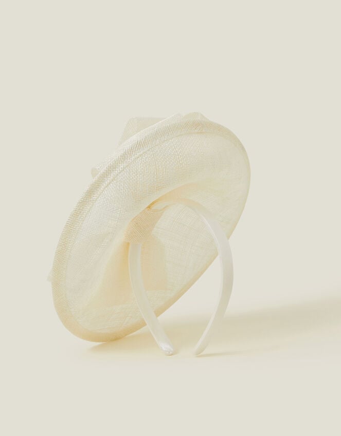 Accessorize Structured Disc Bow Fascinator Ivory