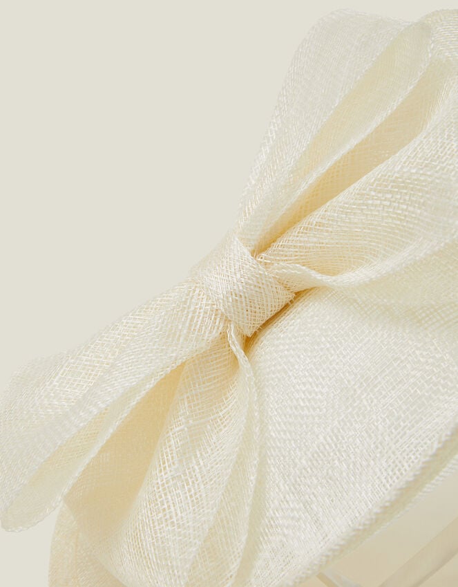 Accessorize Structured Disc Bow Fascinator Ivory