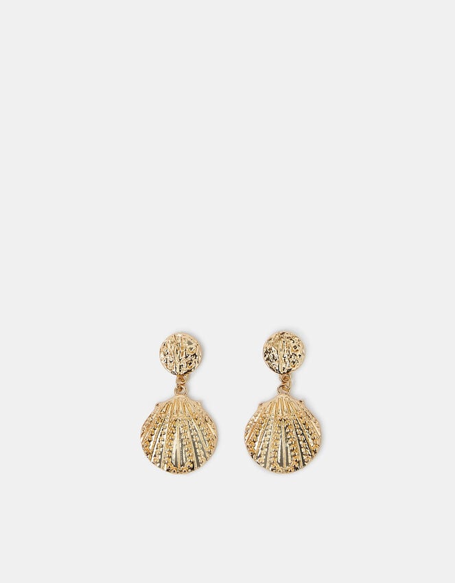Accessorize Stud Shell Drop Earrings